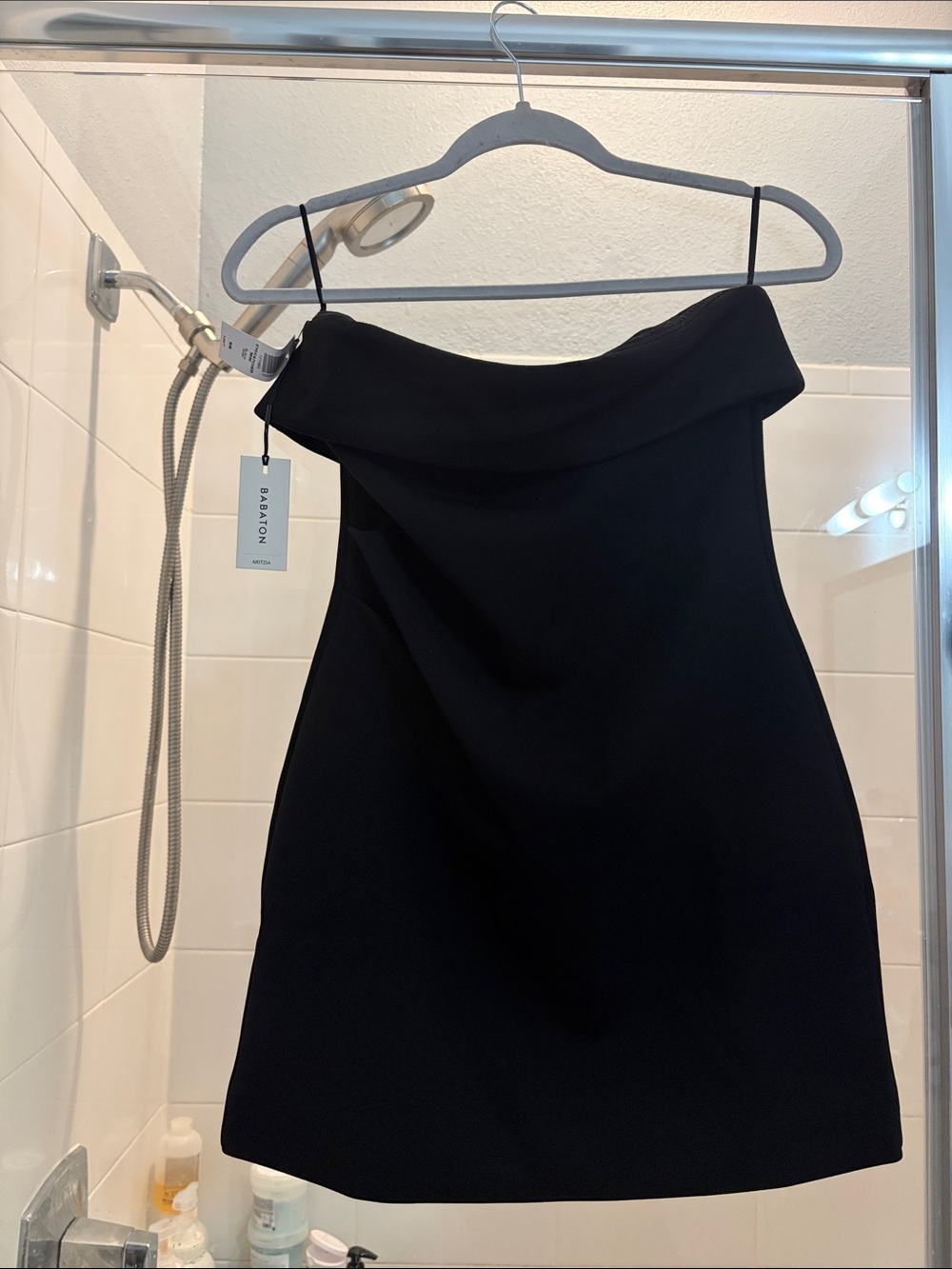 Aritzia crepe eyecatcher mini dress Black M - Picture 2 of 5